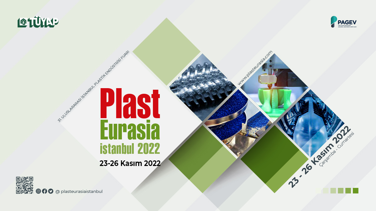 23-26 Kasım 2022 Tarihlerinde Plast Eurasia'dayız!